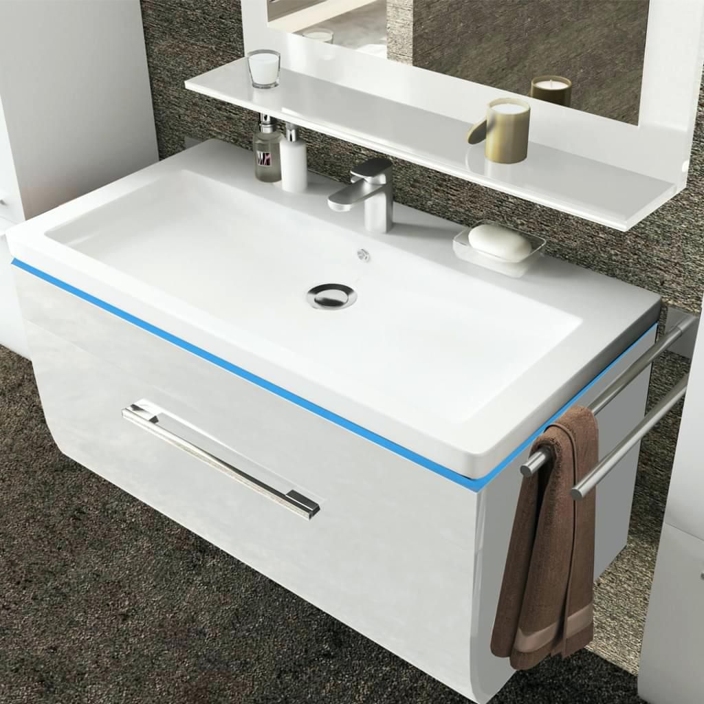 Waschbecken Mit Unterschrank Badezimmer Waschtisch Set Badezimmer