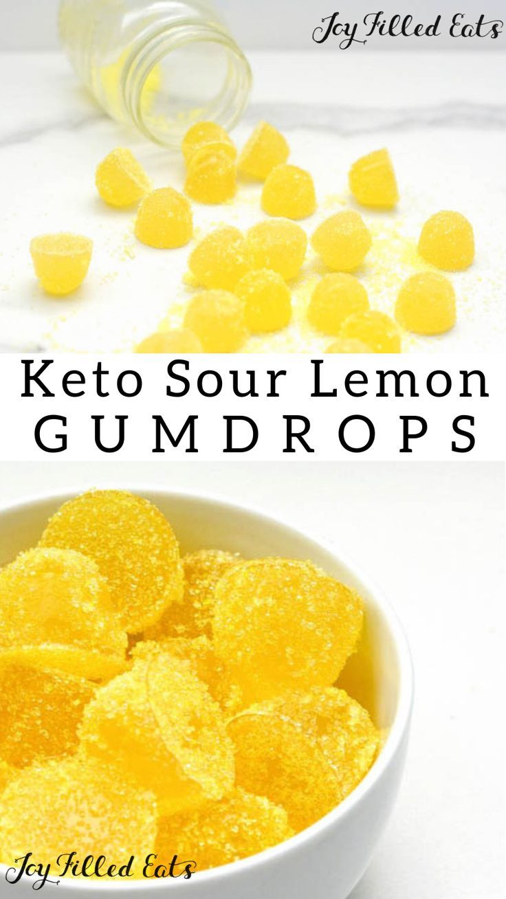 Sour Lemon Gumdrops - Low Carb, Keto, Sugar-Free, THM FP