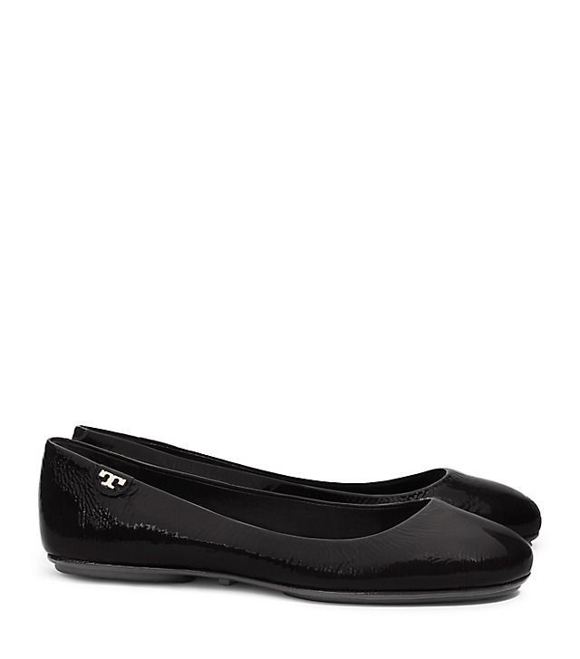 tory burch red patent flats
