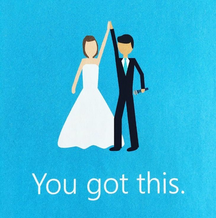 Print ad from Backthird. Things may go wrong on your wedding day, but