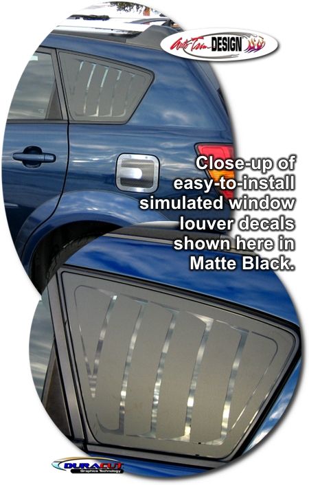 Simulated Window Louver Decal Set 1 For Pontiac Vibe Pontiac Vibe Pontiac Chevy Hhr