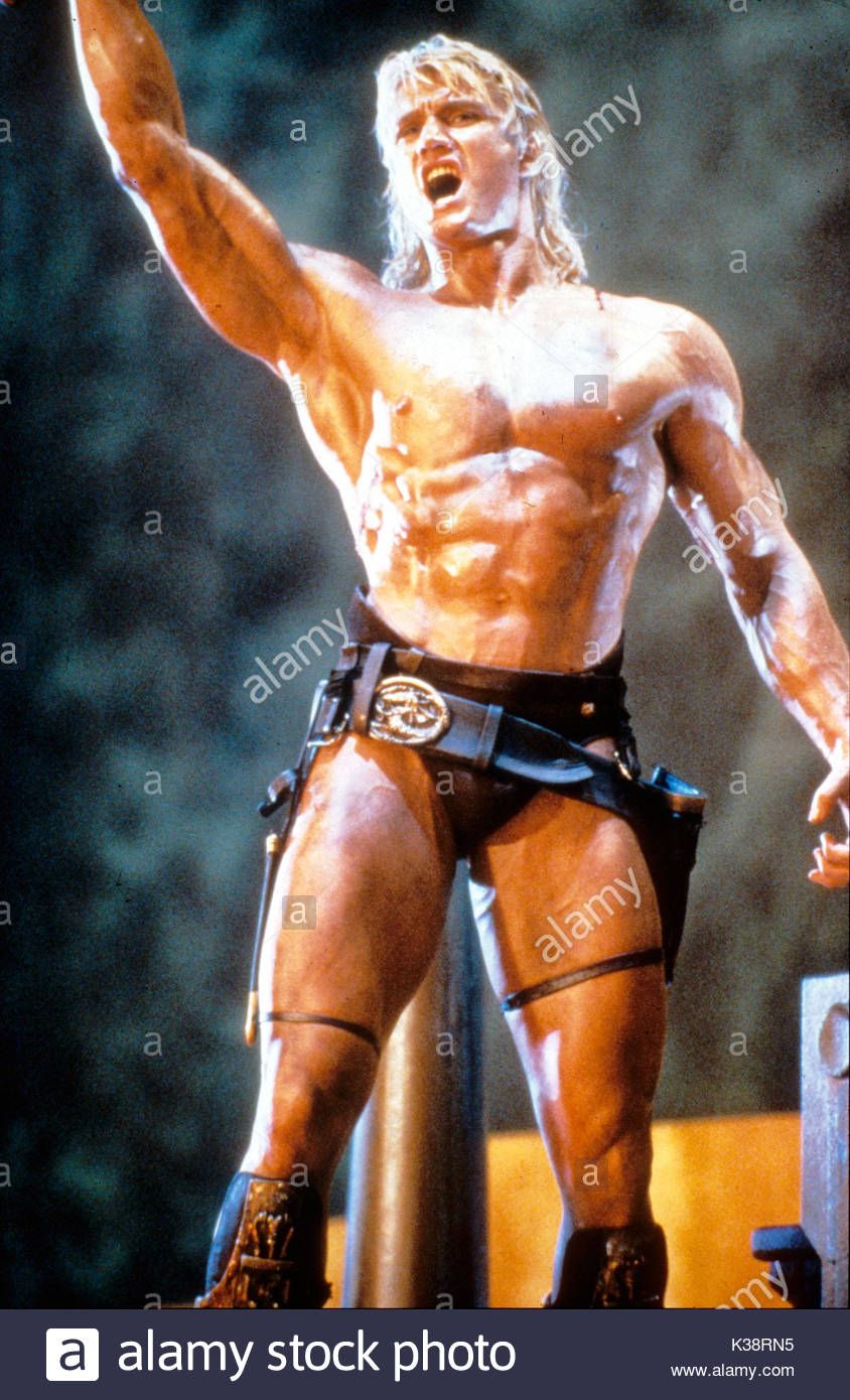 Masters Of The Universe Dolph Lundgren As He Man Stock Photo