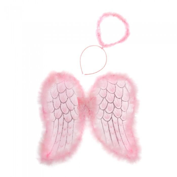 Girls Angel Dress Up Set Pink