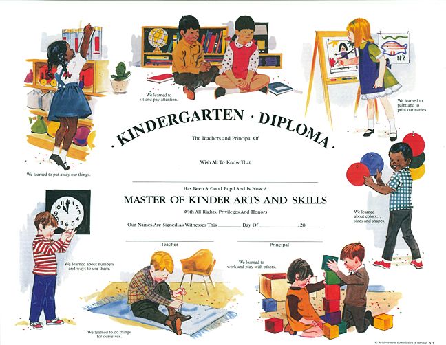 freeprintablekindergartendiplomatemplates kindergarten diploma