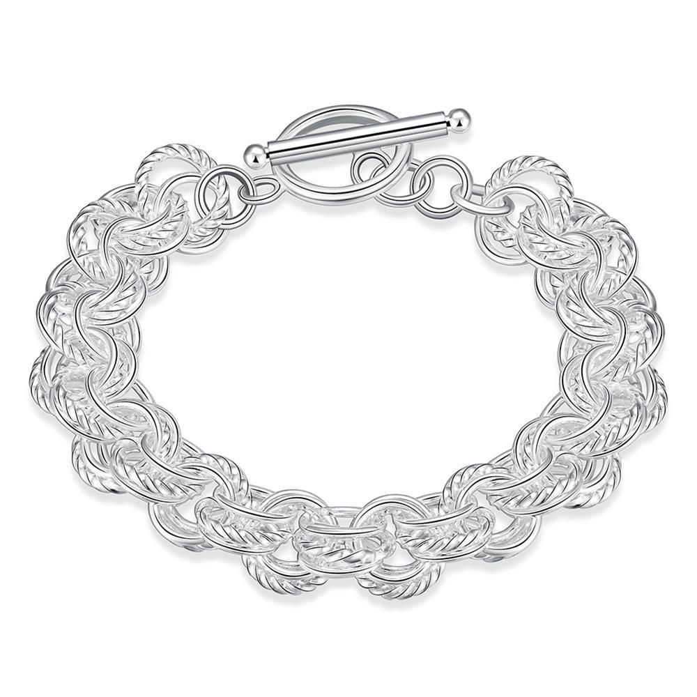 Argent sterling 925 breloque en argent perles Lady Bracelet accessoires Fit serpent cha/îne Bracelet Bracelet pendentif