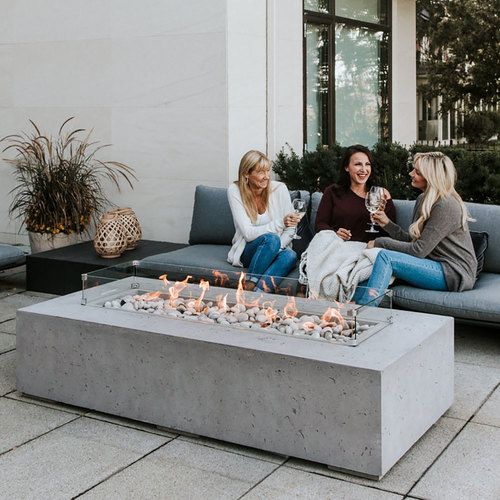 DEKKO Fire Pits Sonoma Rectangular Fire Pit #firepitideas