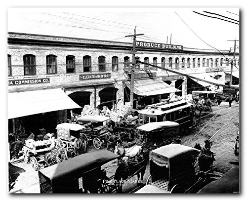 Las Vegas Overland Hotel 1930 Vintage Motor Car Old City Art Print Poster 16x20