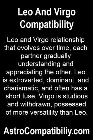 Leo and virgo relationship compatibility