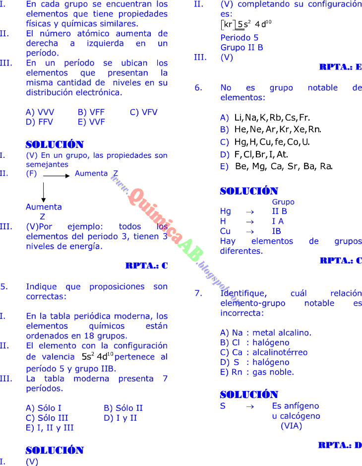Tabla Periódica Problemas Resueltos Tipo Examen De Ingreso A La Universidad Química Paso A Paso Clase De Química Tabla Periodica Química