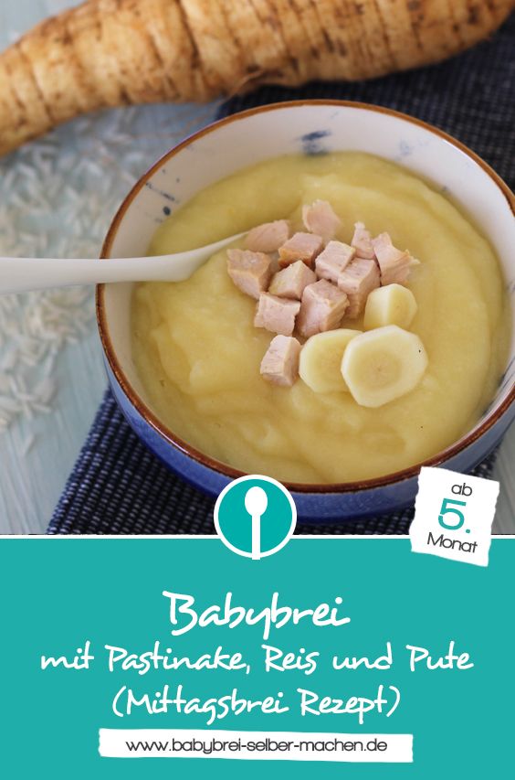 Babybrei Reis Ab Wann Babybrei mit Pastinaken, Reis und Hähnchenbrust | Rezept | Babybrei