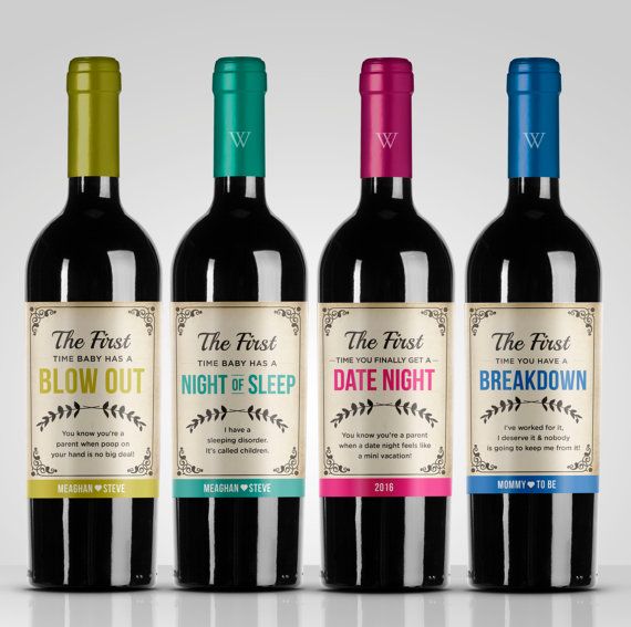 New mommy wine labels