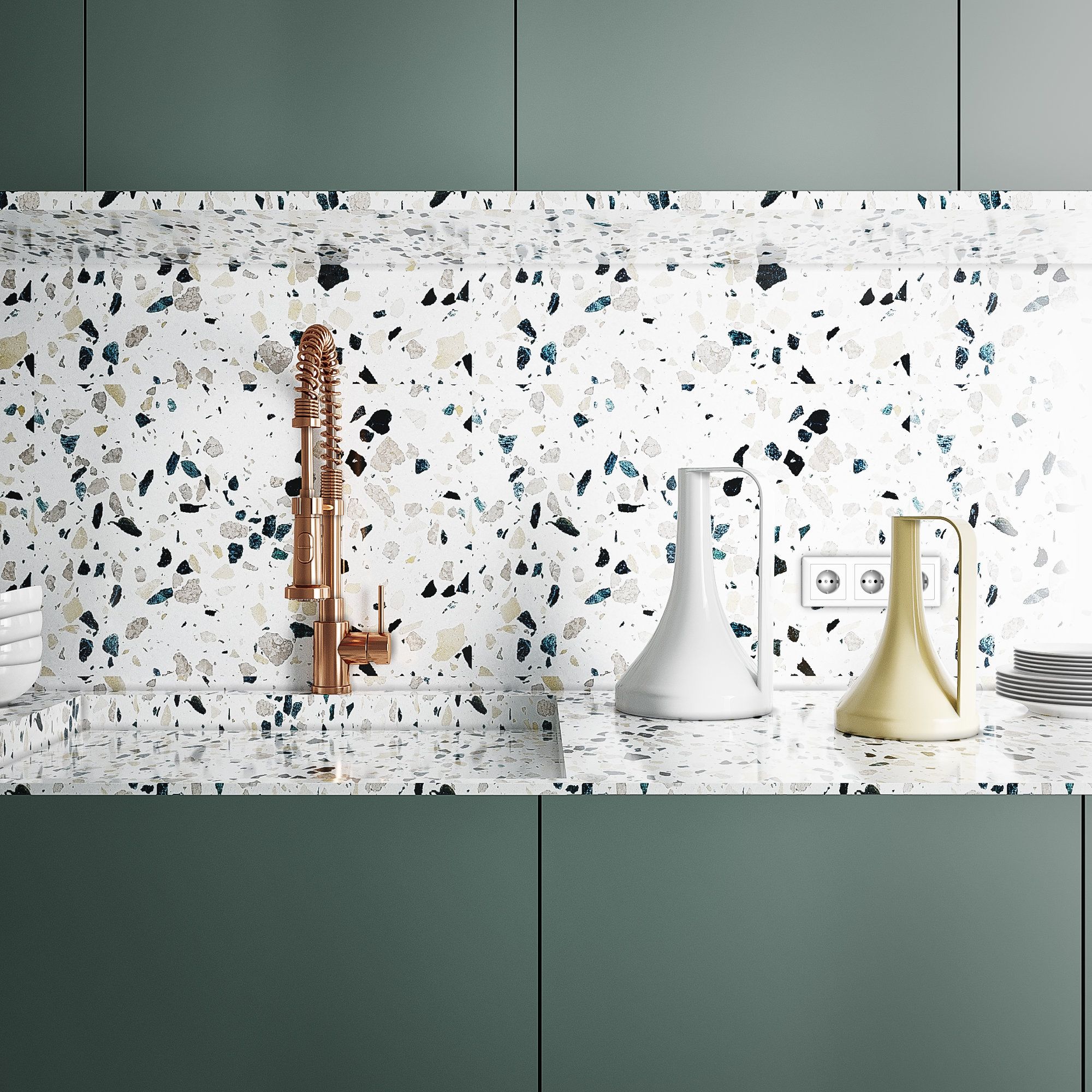 La cuisine terrazzo : inspiration style Minimaliste Terrazzo La cuisine terrazzo : inspiration style Minimaliste Terrazzo
