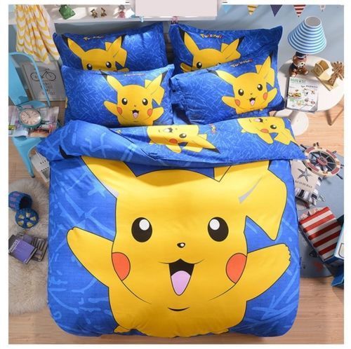 pokemon go pikachu 5 designs queen bedding set super deal pikachu bed sheets