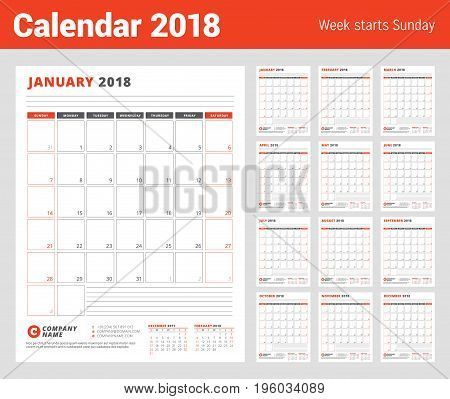 business planners 2018