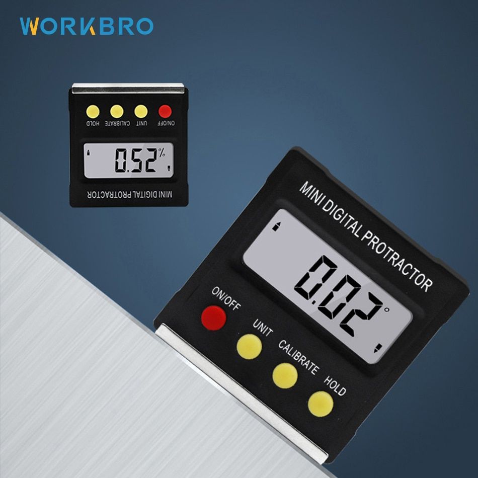 Portable Gauge Mini Digital Protractor Inclinometer Angle Finder 360 Degree