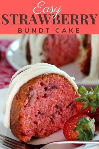 Easy Strawberry Bundt Cake