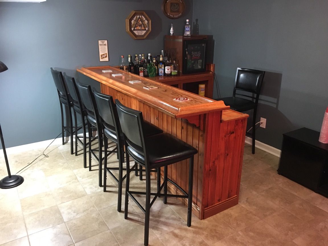 Over Budget Amp Over Schedule My Diy Basement Bar Amp Man Cave Handmade Crafts Howto Diy Man Cave Home Bar Diy Basement Basement Bar