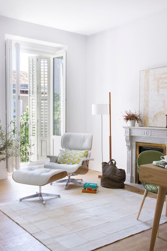 eames lounge chair white ash by herman miller pinterest pine