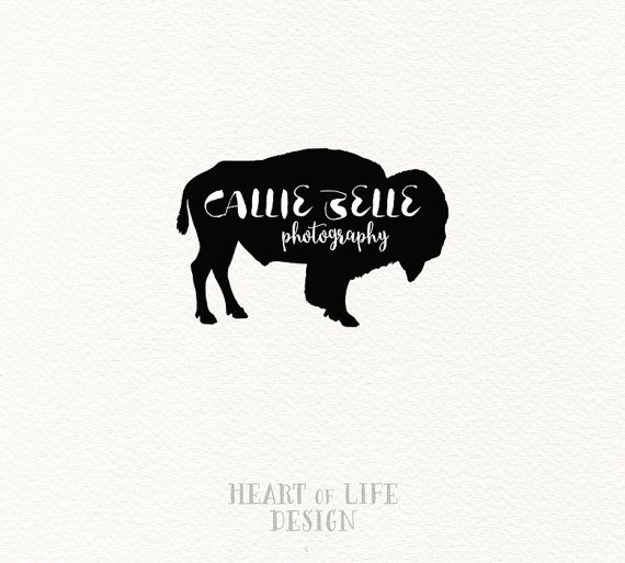 Western Logo Design Buffalo Pre Made By HeartOfLifeDesign Western Logo Design Buffalo Pre Made By HeartOfLifeDesign