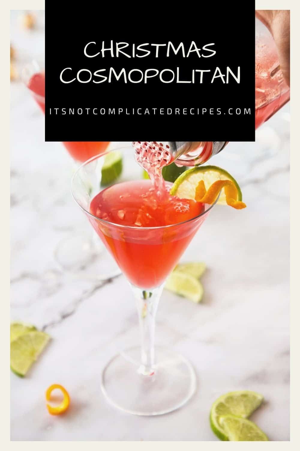 If you are looking for the perfect cocktail to serve during the festive season, look no further than my Christmas Cosmopolitan. It is a great way to begin a celebration and you can be certain that it is a crowd pleaser. What’s more, you will be delighted by how easy it is to make. #christmascosmopolitan #christmascocktail #festivedrinks #cravecookconsume #itsnotcomplicatedrecipes Perfect Cocktails, Cocktail Drinks, Complicated Recipe, Christmas Cocktails, Martinis, Crowd Pleaser, Food Festival, Frozen Treats, Smores