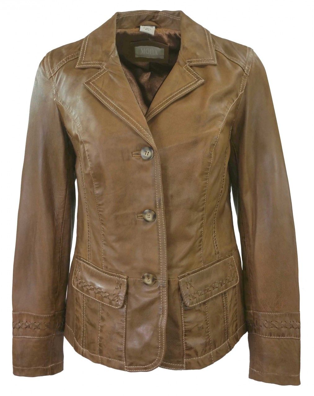 Blazer Jacke Lammnappa Lederjacke Damen NussbraunGreen vb76yfIYgm