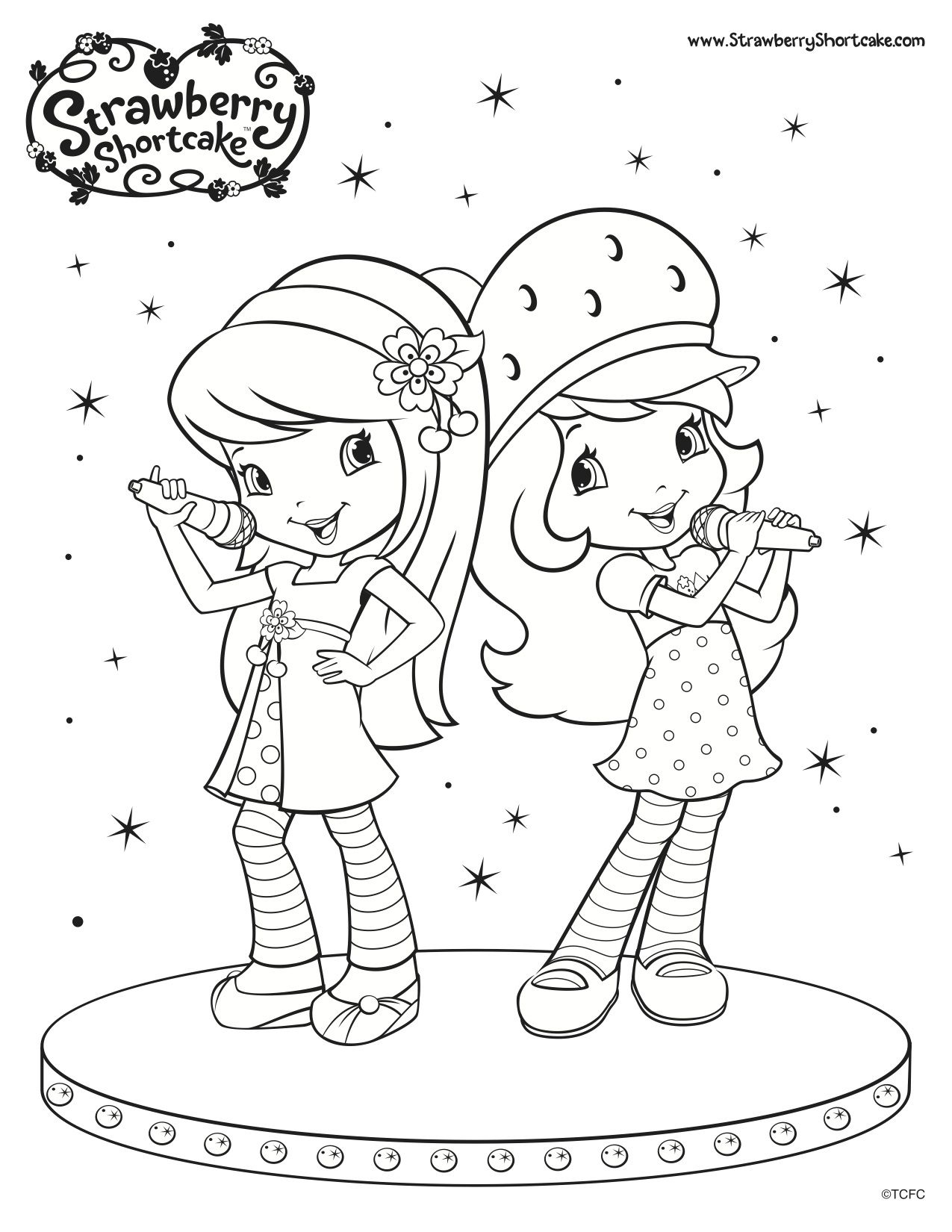 strawberry shortcake coloring pages Pesquisa Google