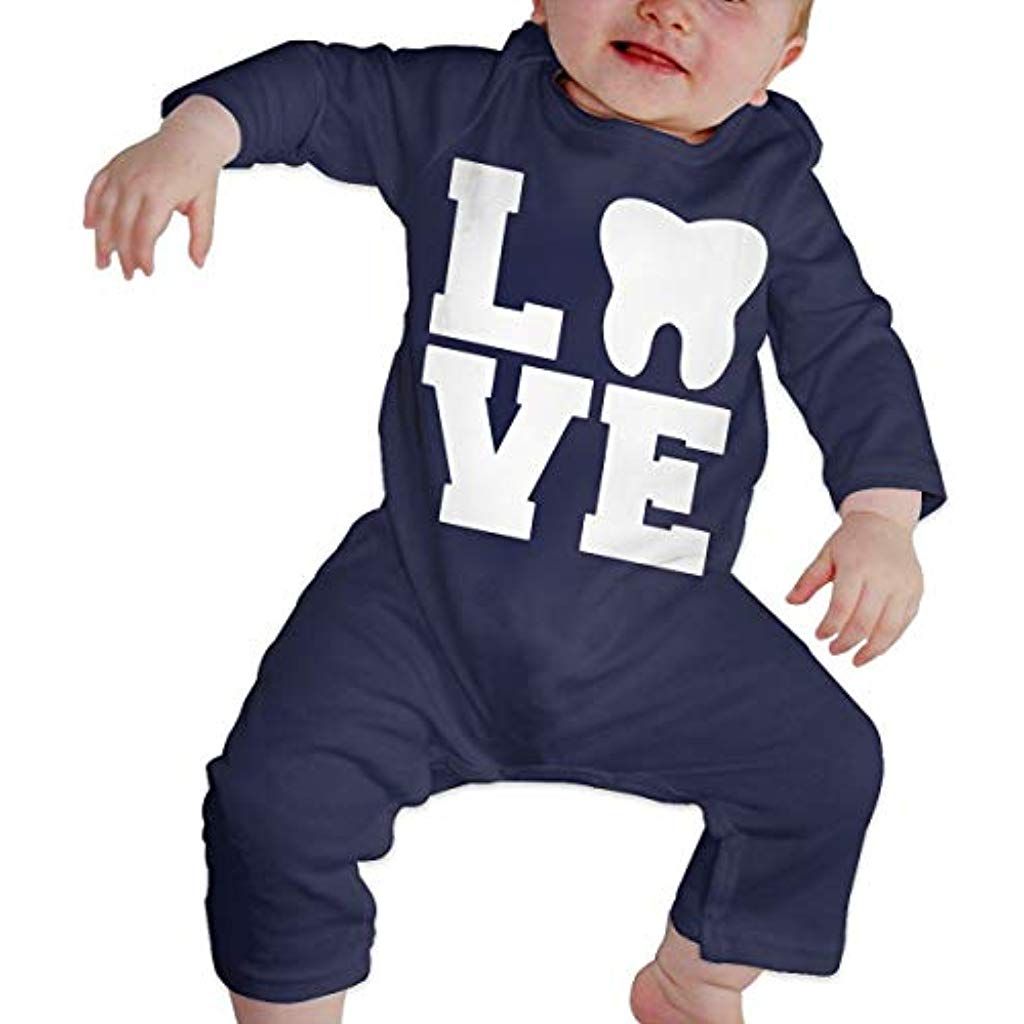 I Love Pizza Newborn Baby Boy Girl Romper Jumpsuit Long Sleeve Bodysuit Overalls Outfits Clothes