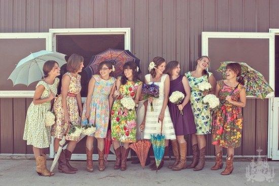 Floral Bridesmaids Dresses Floral Bridesmaids Dresses