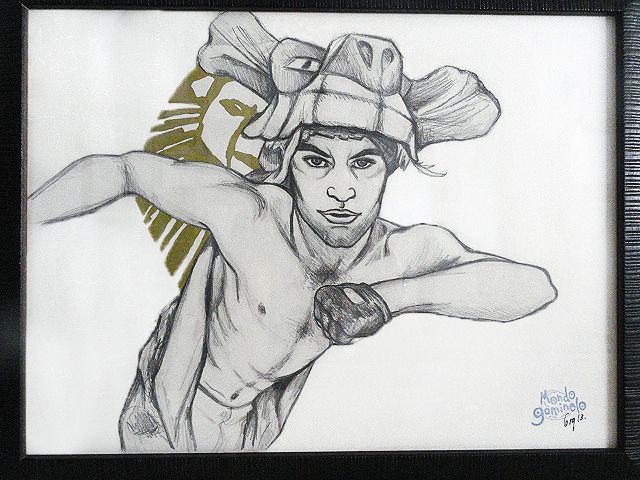 retrato de Nico en El Rey León, lápiz sobre papel en www.mondogominolo.com Male Sketch, Paper, Special Gifts, Canvases