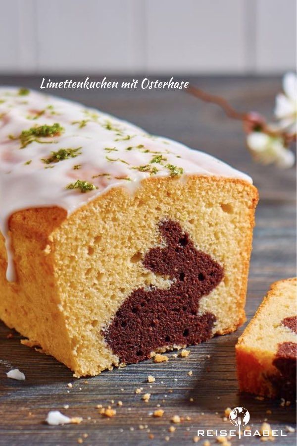 Limettenkuchen mit Osterhase - Reisegabel