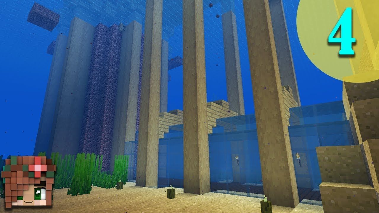 Underwater Tunnel Vanilla Minecraft 1 13 Survival Let S Build Episod Minecraft Underground Minecraft Underwater Building