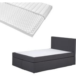 Boxspringbett-Set Lillehammer/ergomaxx® Komfortschaum-Topper Stockholm (140x200) Ergomaxxergomaxx