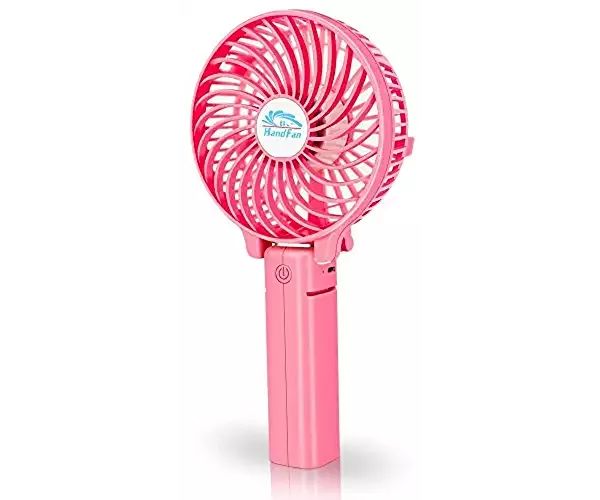 Mini USB Table Desk Personal Fan Handheld Fan Portable USB Small Table Desk Personal for Office Desktop Home Cooling Outdoor Travelling Metal Design Quiet Operation USB Cable Fan Color : Green