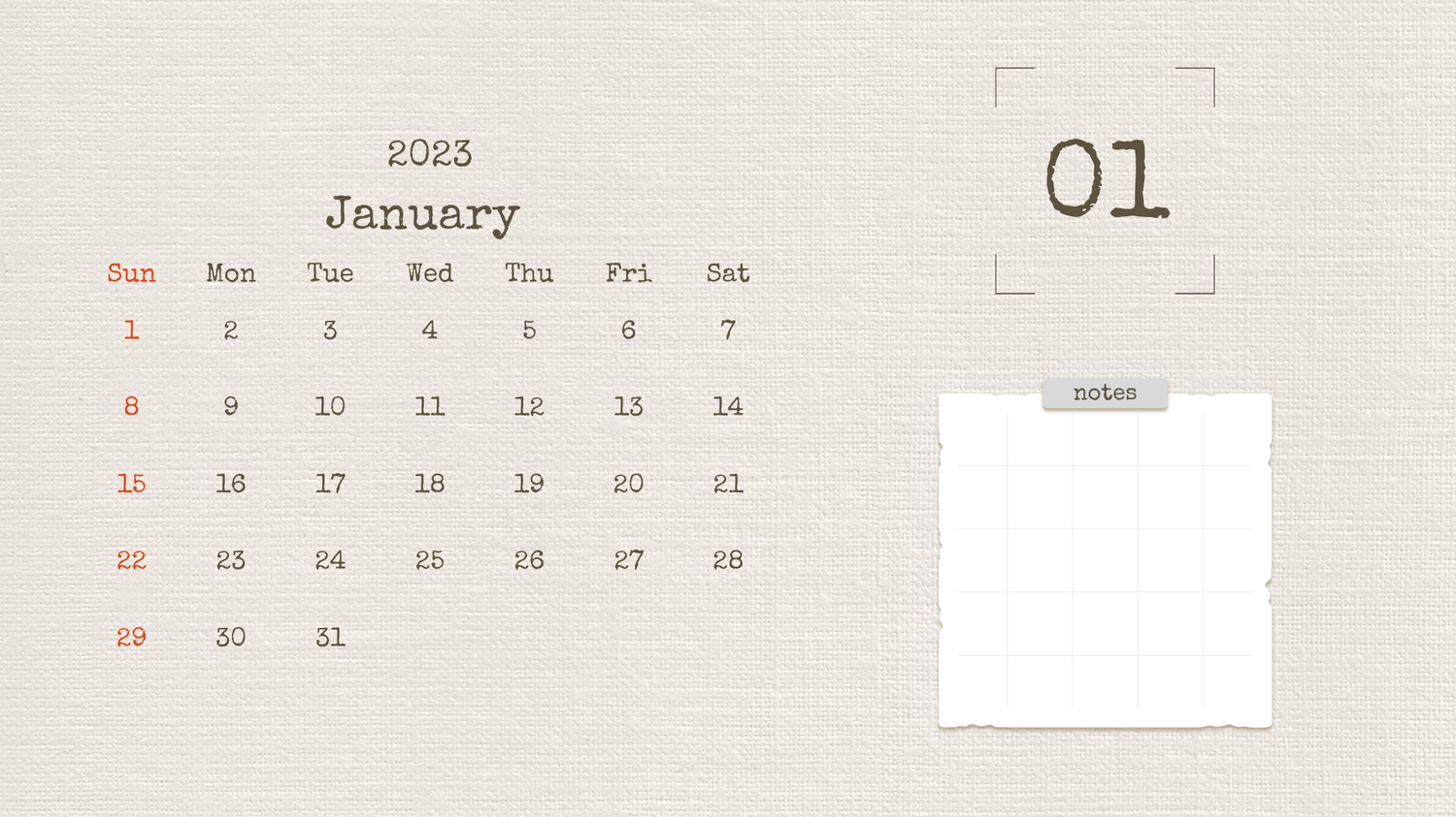 Minimalist Printable Monthly 2023 Calendar Ready To Print canva 