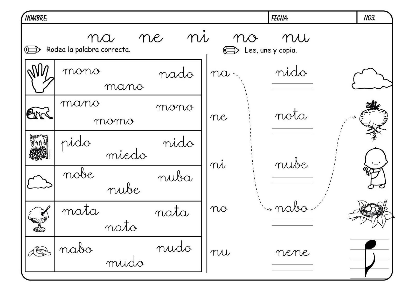 Lectoescritura Con La Letra N Letra N Actividades Actividades De Letras Lectoescritura