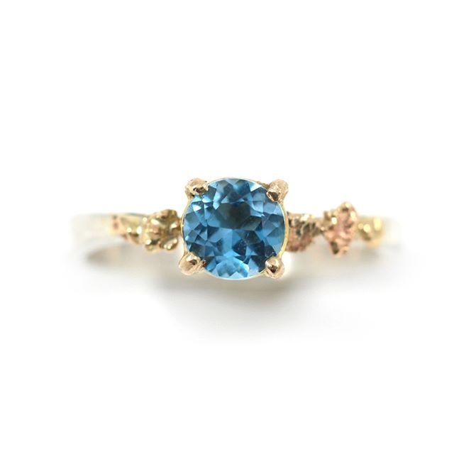 London Blue Topaz ring alternative bridal ring alternative