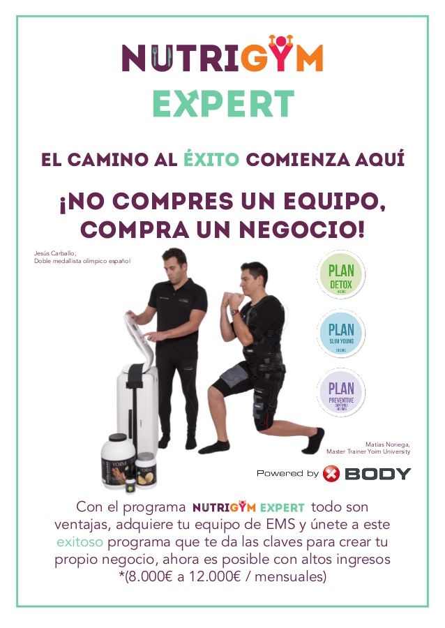 Nutrigym no compres un equipo compra un Negocio que Funciona Equipamiento completo para tu Negocio | HORECA