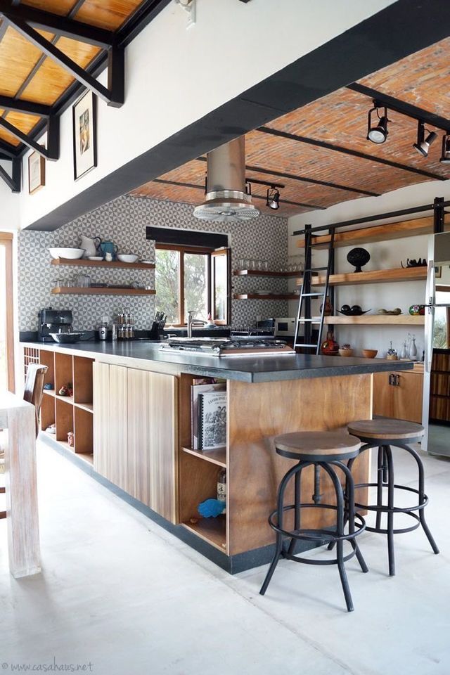 Épinglé par silver sur Kitchen | Design industriel cuisine, Intérieur