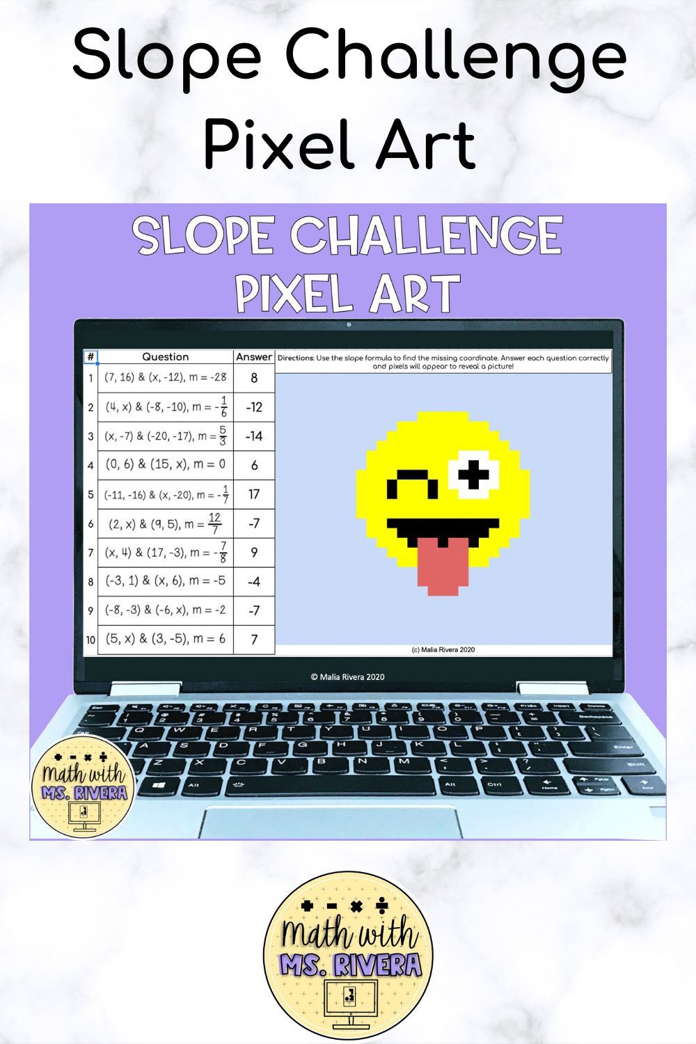 Slope Challenge Digital Pixel Art In 2021 | Algebra Resources, Secondary Math Classroom, Secondary Math Slope Challenge Digital Pixel Art In 2021 | Algebra Resources, Secondary Math Classroom, Secondary Math