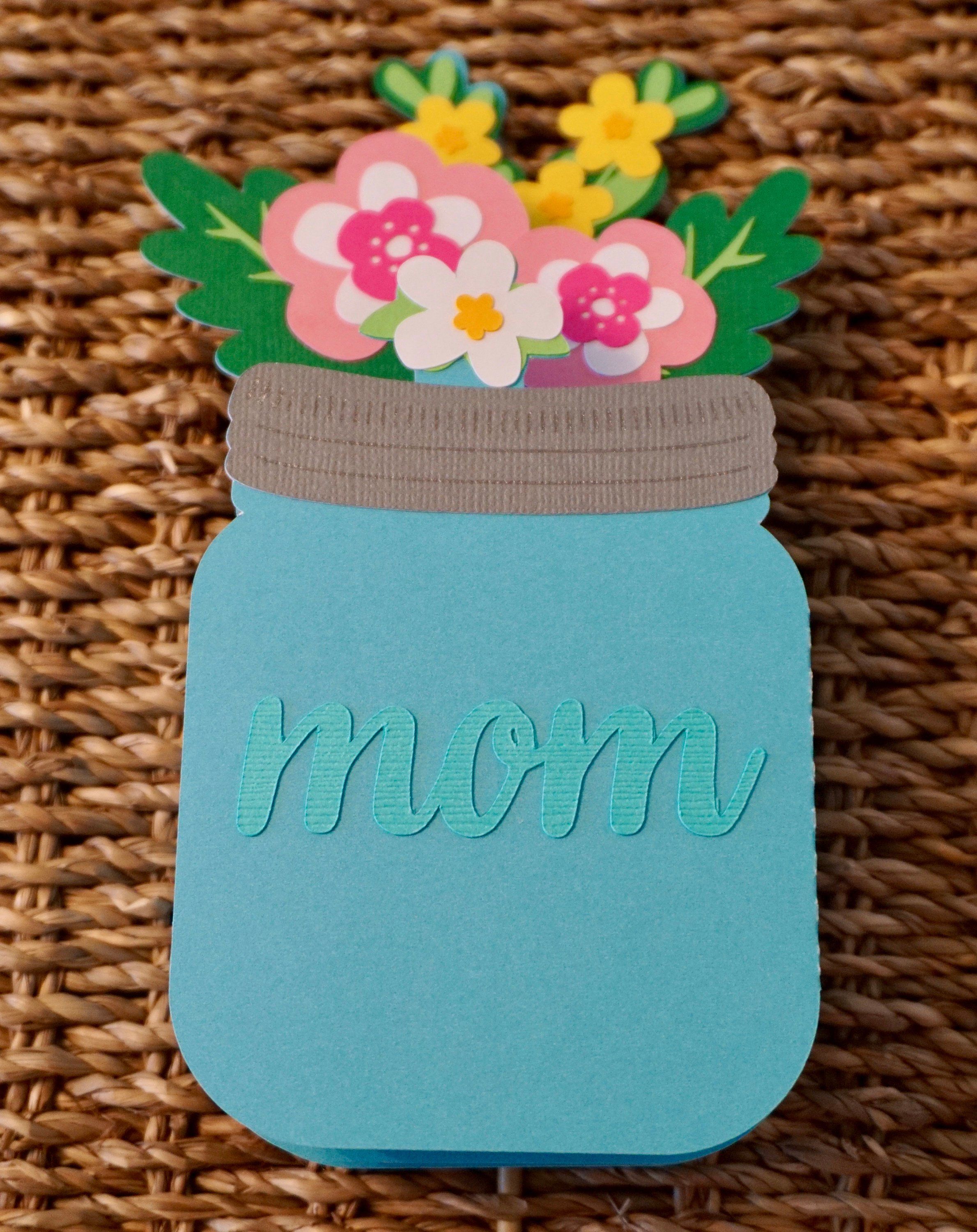 mother's day cards greeting cards mason jar card fun
