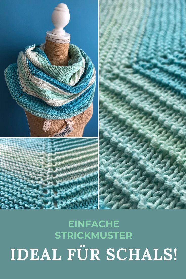 KOSTENLOSE Muster für einfache Strickschals