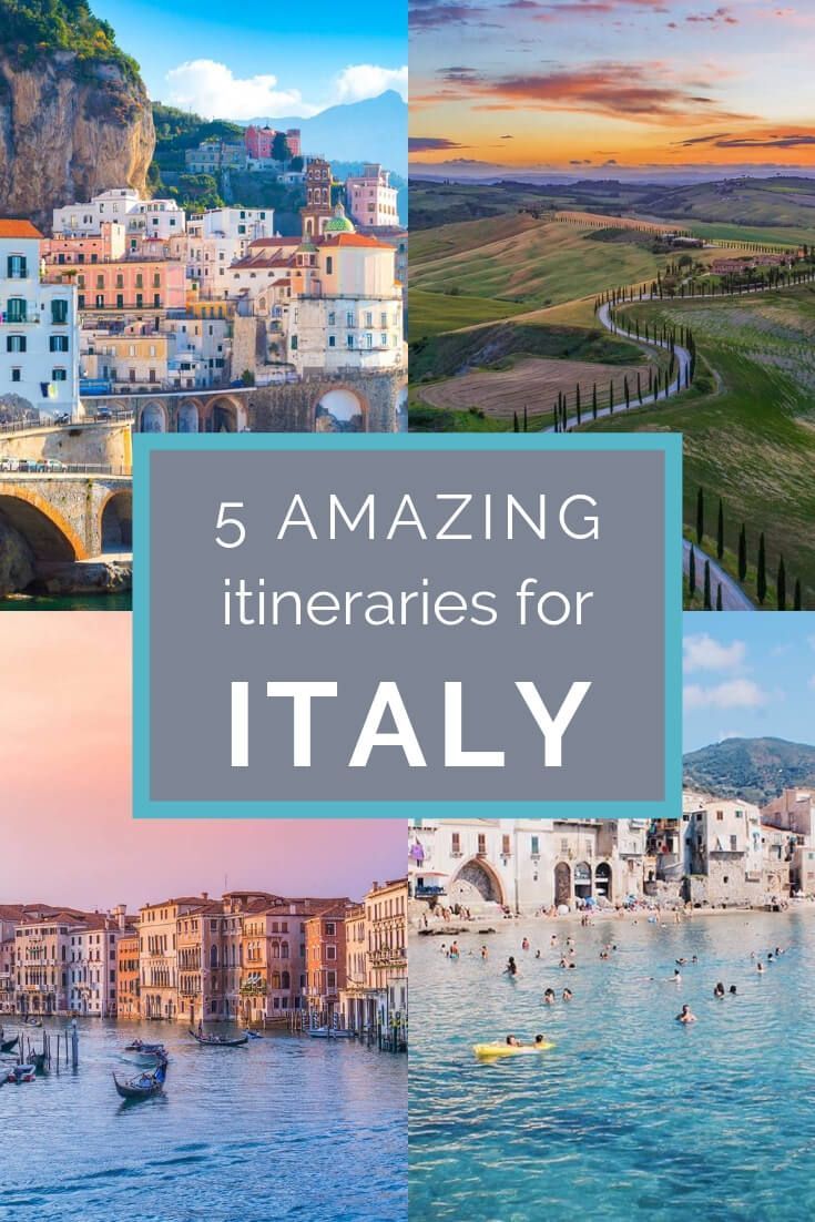 5 Amazing Italy Itinerary Ideas: If you have 10 days in Italy and are wondering where to go, these itineraries are all incredible and will make planning your trip to Italy a breeze! #Italy #itinerary #italyitinerary Italy Travel Guide, Europe Travel Tips, European Travel, Travel Destinations, Travel Packing, Travel In Italy, Airbnb Travel, Travel Abroad, Travel Hacks