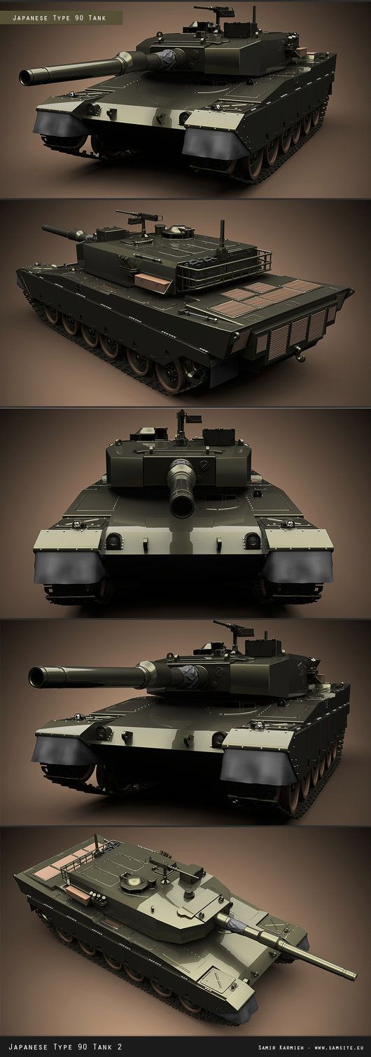 Type 90 Tank Multiviews By Samsite X On Deviantart Tank 90 S Type