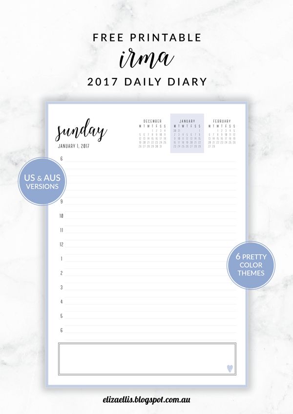 free daily diary
