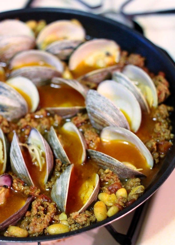 Saffron and Smoked Paprika "Lambs and Clams" with Roasted ...