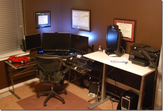 My Office Which I Am Very Happy With Cool Chairs Setup