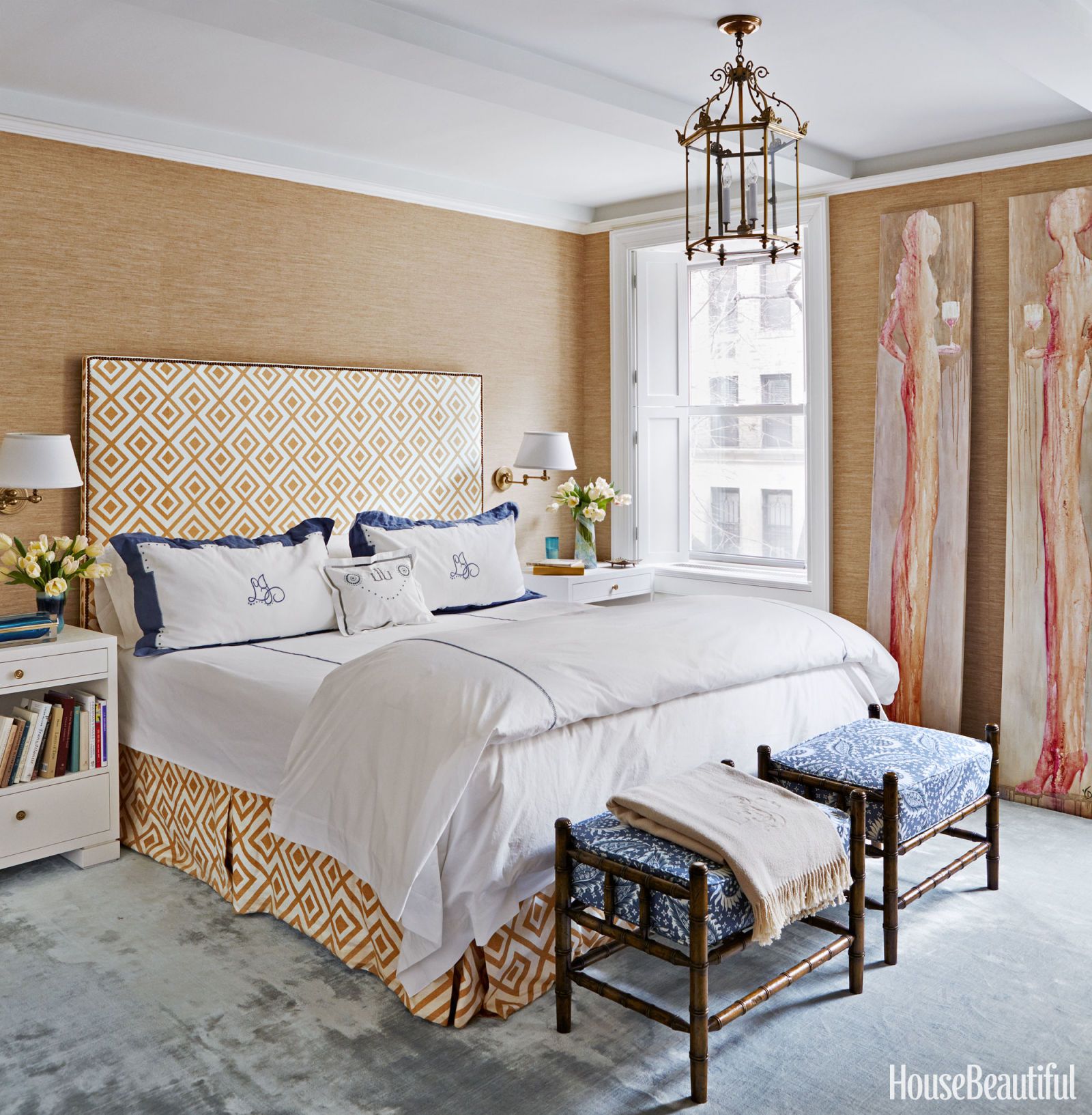 In The Master Bedroom, Walls In Madison Sheer By Rose In The Master Bedroom, Walls In Madison Sheer By Rose