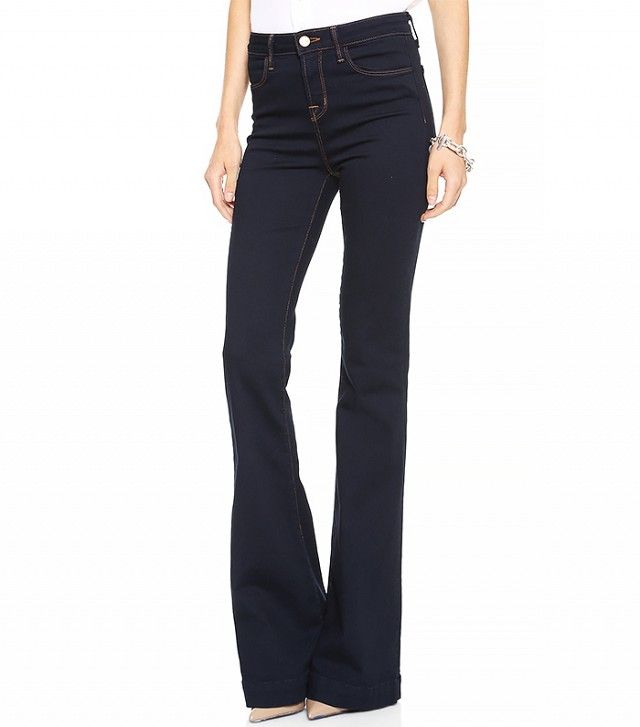 The Best Trends Short Girls Should Try in 2015 | High waisted flare jeans, Dark wash high How To Cut Bell Bottom Jeans Shorter