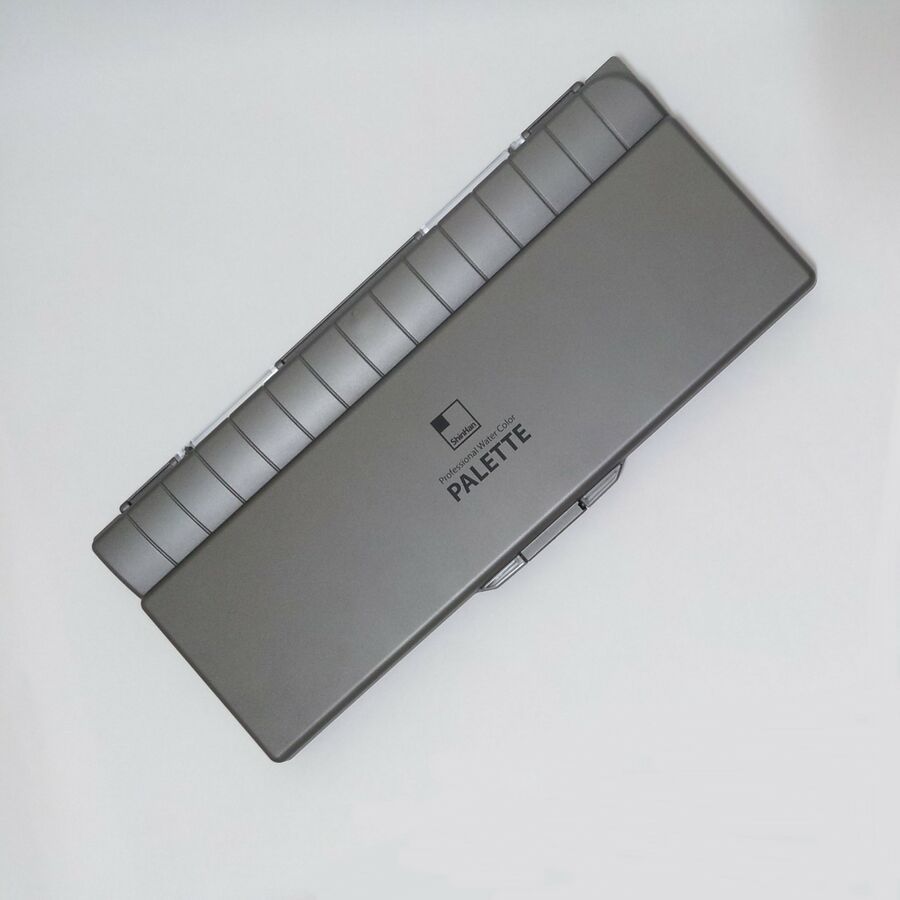ShinHan Watercolor Palette Durable light Polycarbornate Slant Embossed 35+2Well