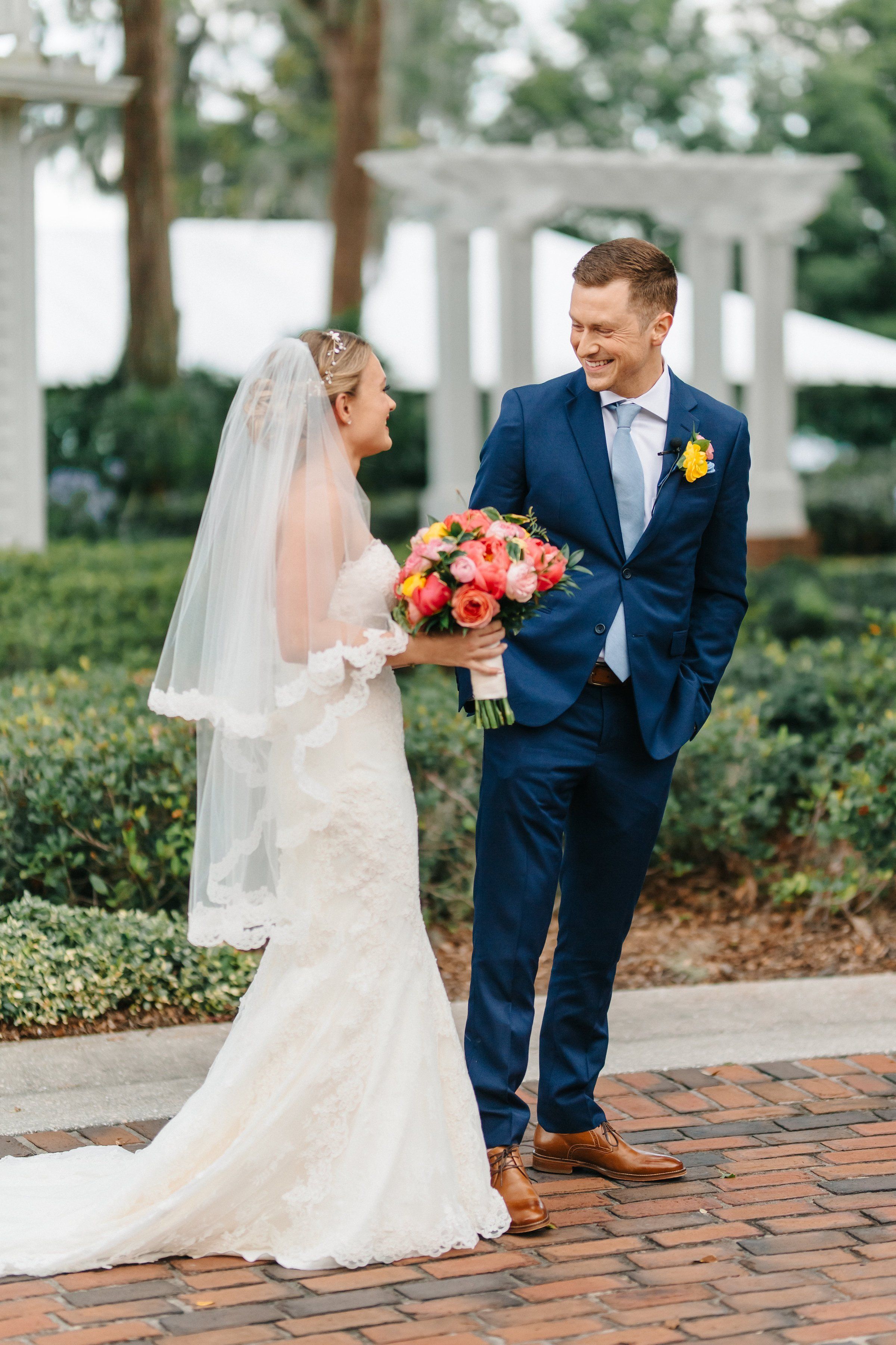 Cypress Grove Wedding First Look Emma Anne Photography Orlando
